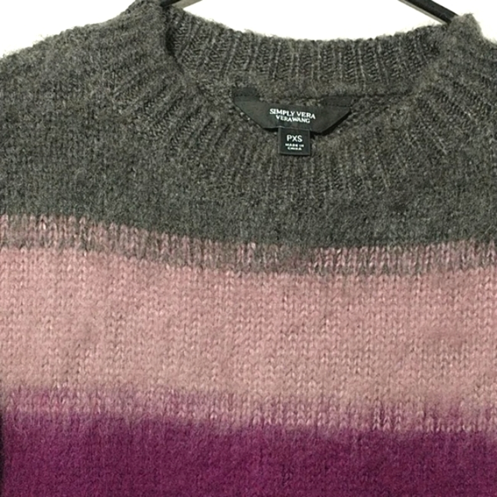 Brushed Gradient Color Fuzzy Sweater|Crewneck - image 4